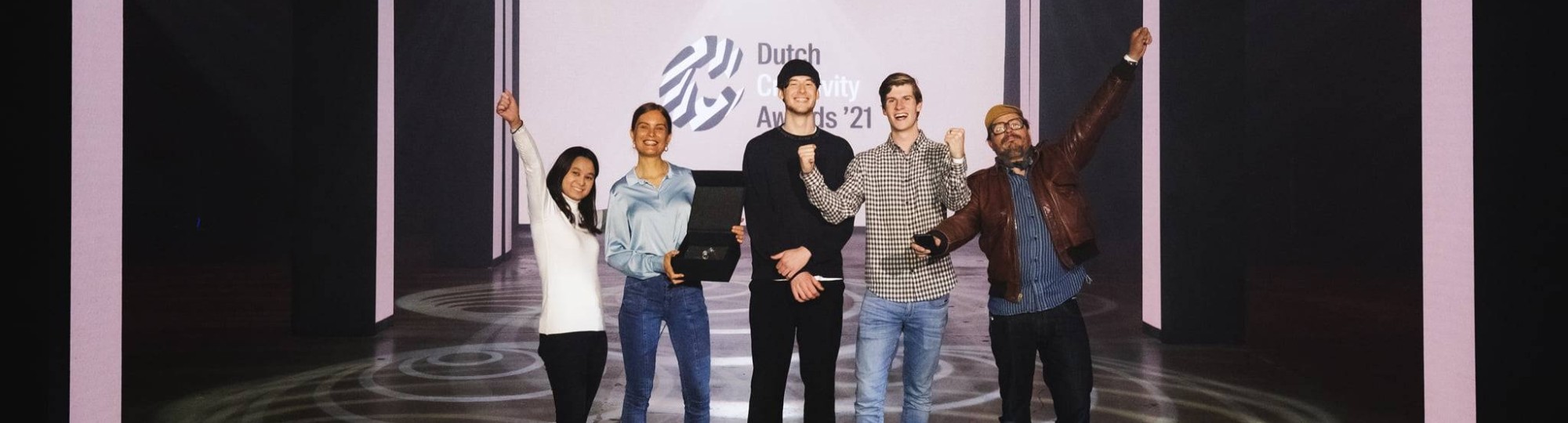 Studenten CMD bij de uitreiking van de Spin Awards