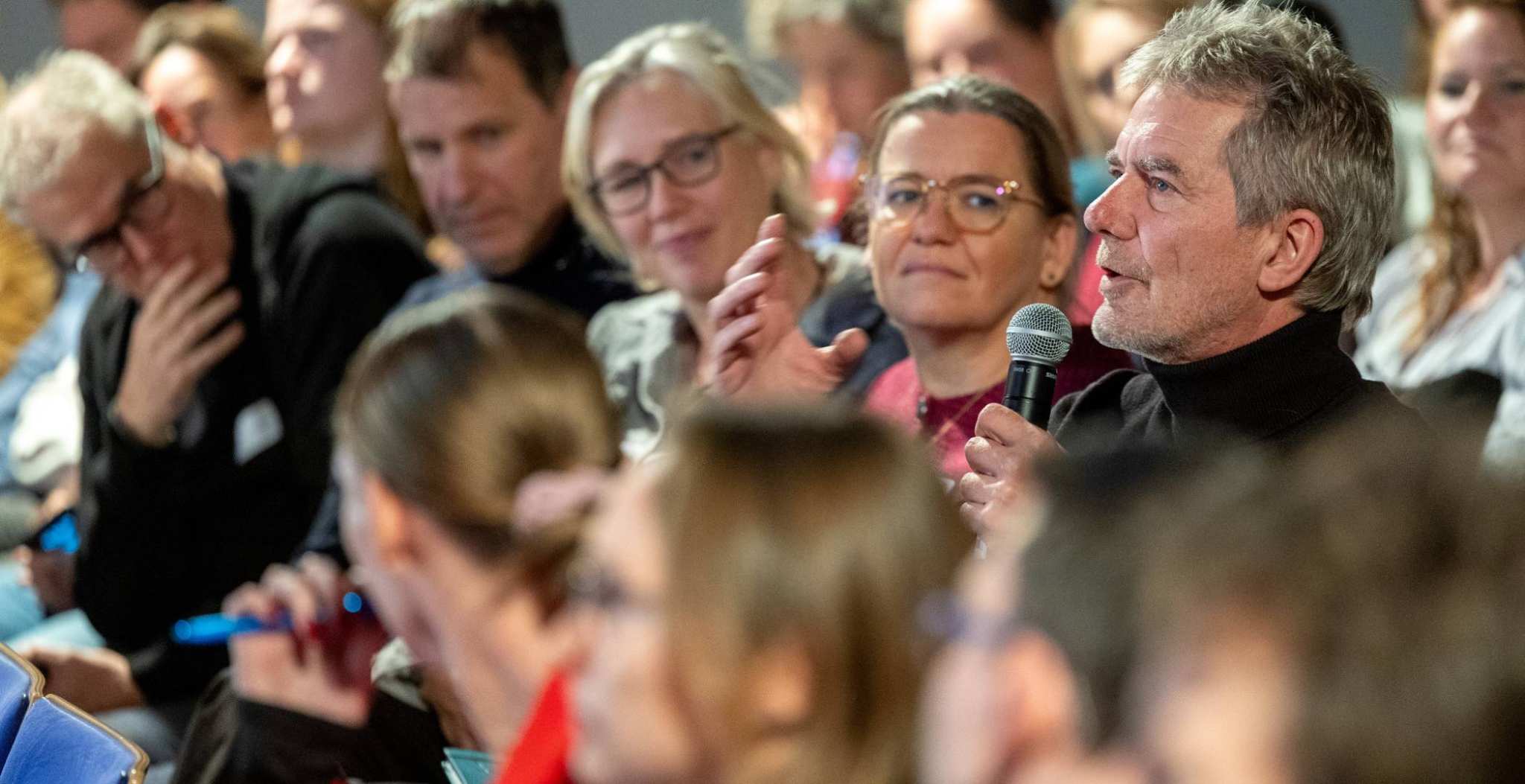 In gesprek na afloop van de masterclass