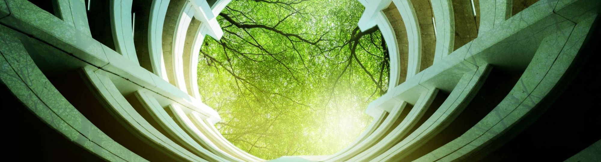 Stockbeeld te gebruiken ter promotie van de masterclass R-strategieën. Conisch, bouw, groen.