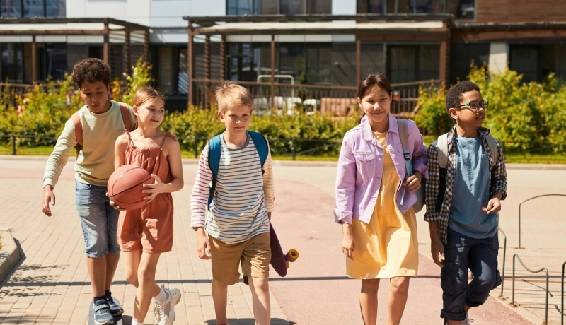 Foto tieners kinderen