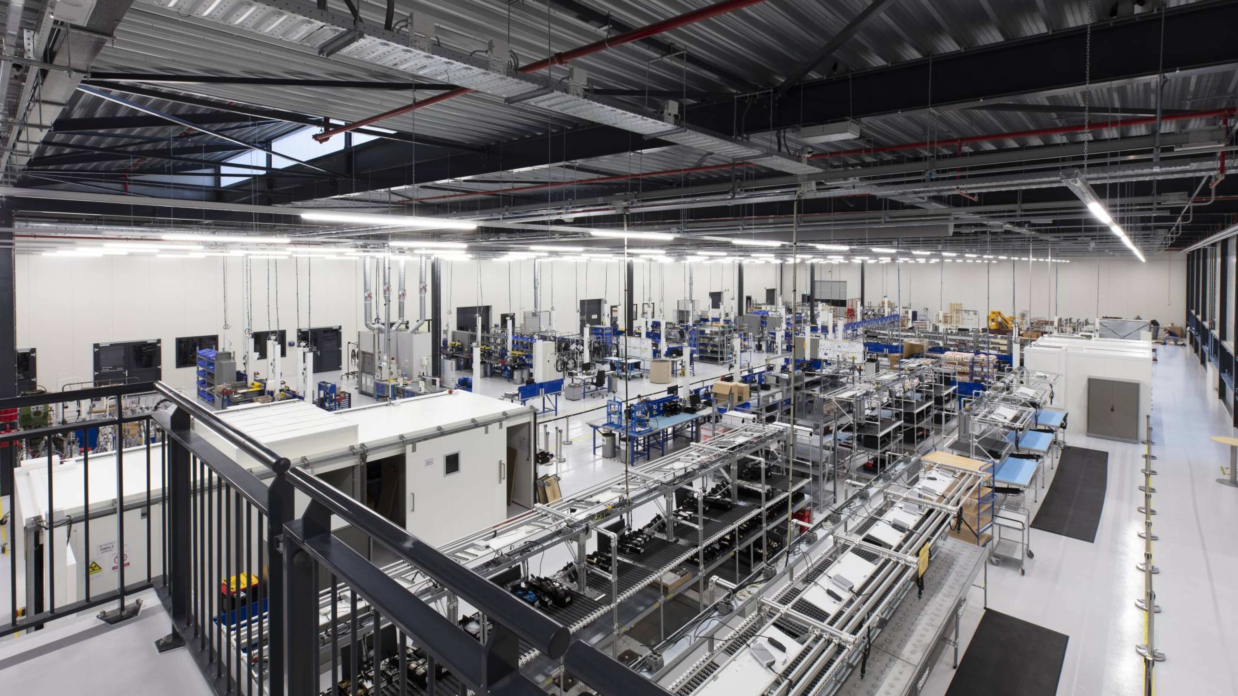 De HAN lanceert eind juni de Technohub Digital Twin, samen met een aantal bedrijven en het Graafschapcollege. Weergave van productiehal Varex te Doetichem.