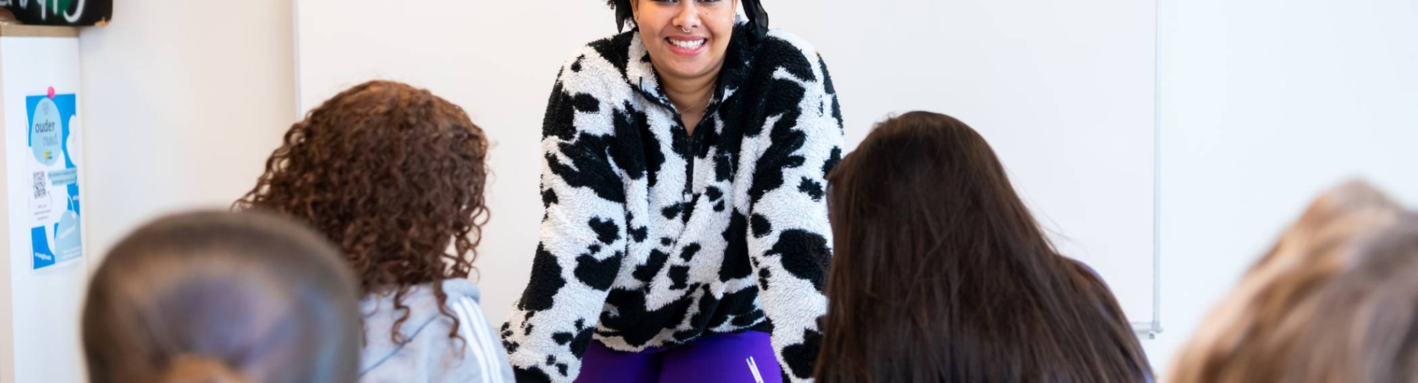 schoolbord met post-its