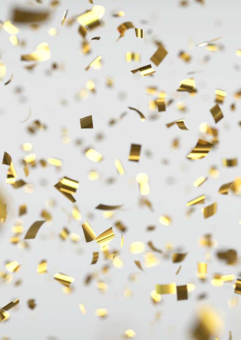 blij confetti feest