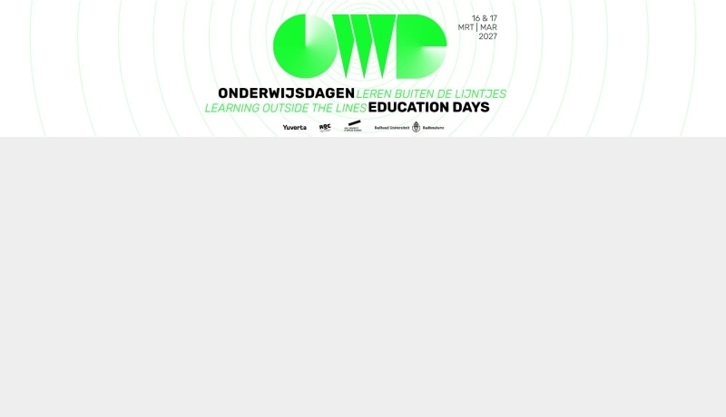 De Onderwijsdagen zijn op 16 en 17 maart 2027