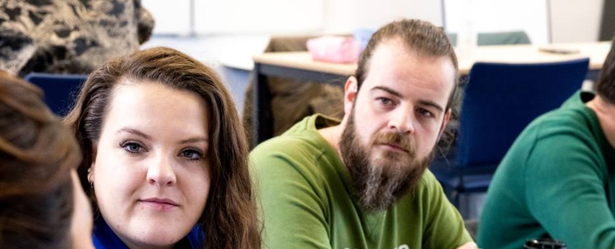 AMM LLO Dennis, Sandy en Anne tijdens de les