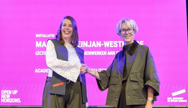 lectoraat Wendbaar Samenwerken aan Gezondheid installatie Marloes Kleinjan en Aly Smeets 2026