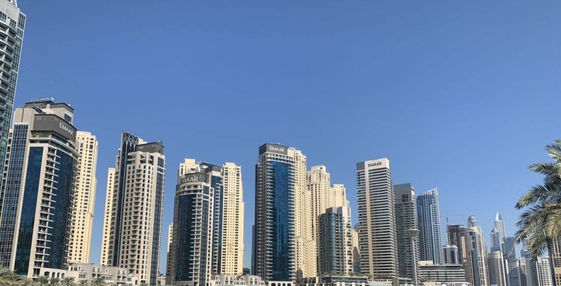 De gebouwen van Emaar in Dubai