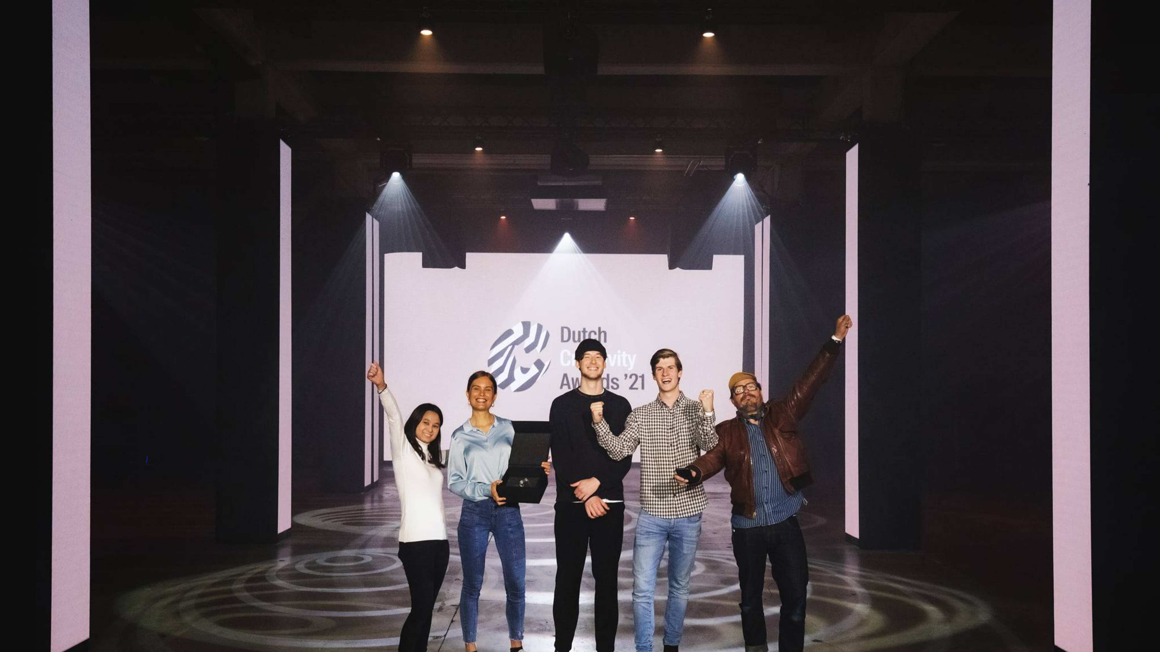 Studenten CMD bij de uitreiking van de Spin Awards