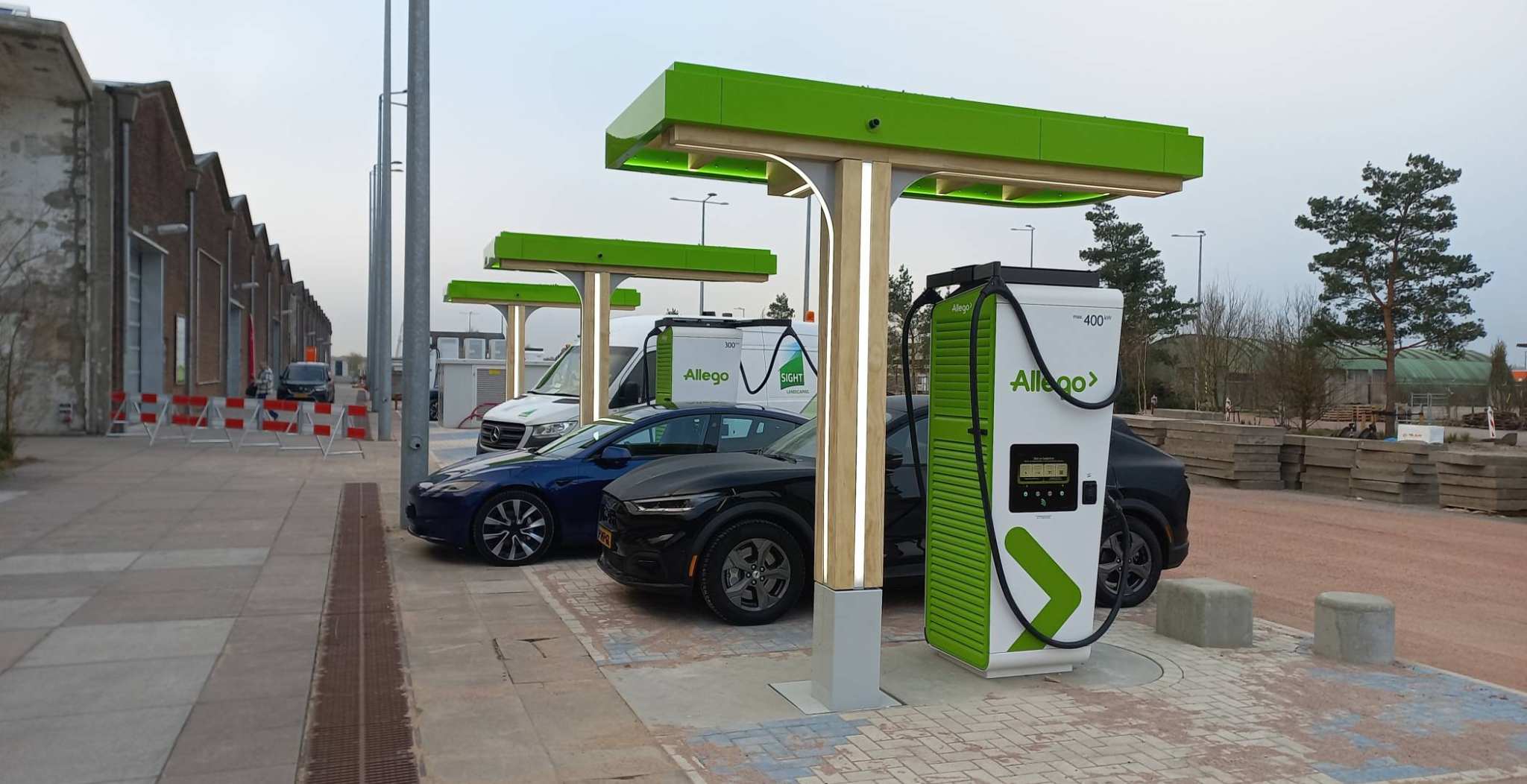 Laadpalen Allego op Cleantechpark Arnhem