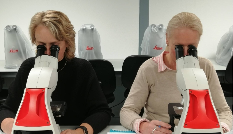 impressie praktijkles cursus Klinische Cytologie