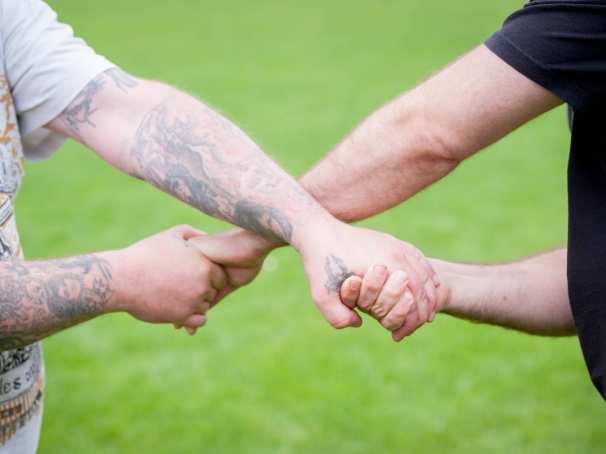 handen vasthouden samenwerken