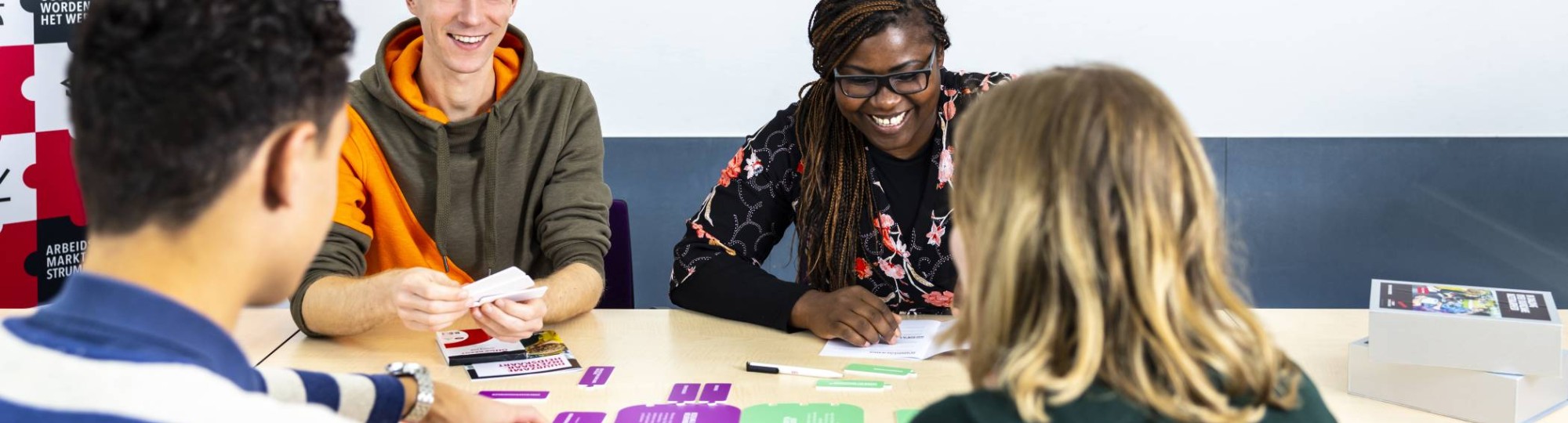 Overzicht foto van het di-spel. Wat gespeeld word door HR medewerkers