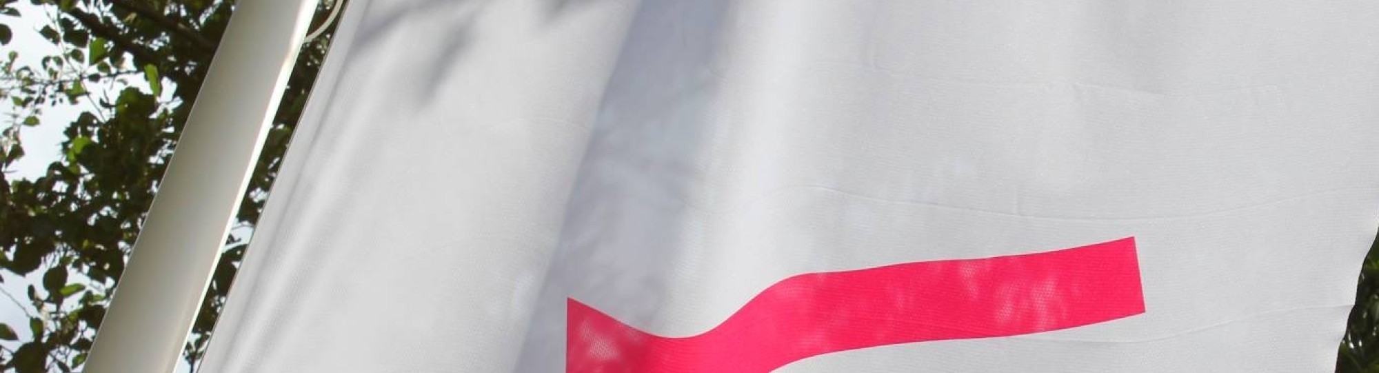 Witte vlag met HAN-logo