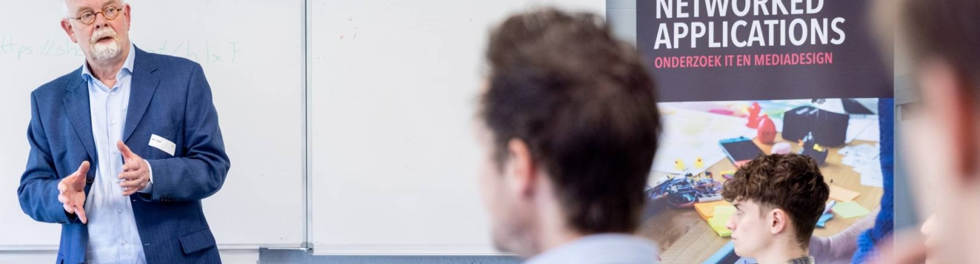 René Bakker geeft een toelichting over de Digital Twin tijdens HAN Unexpected