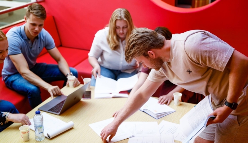 studenten groep werkoverleg