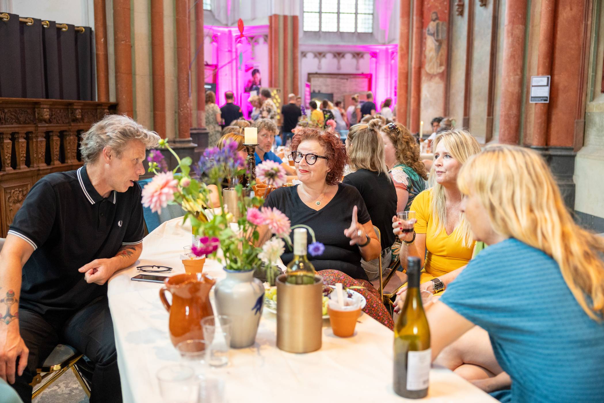 Collega's ontmoeten elkaar