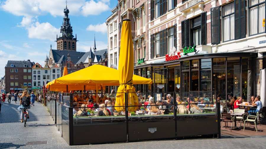 Nijmegen Grote Markt terrassen