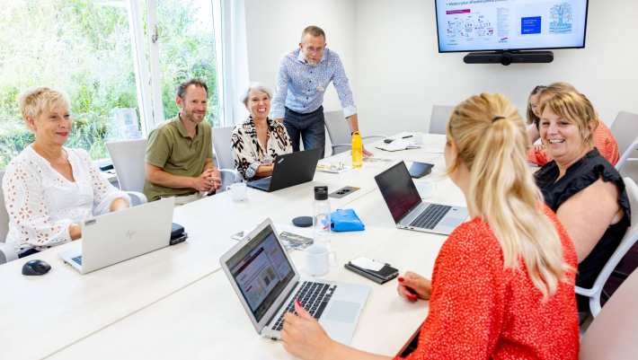 Fotoshoot vergaande samenwerking door HAN academie gezondheid en vitaliteit bij de Waalboog.