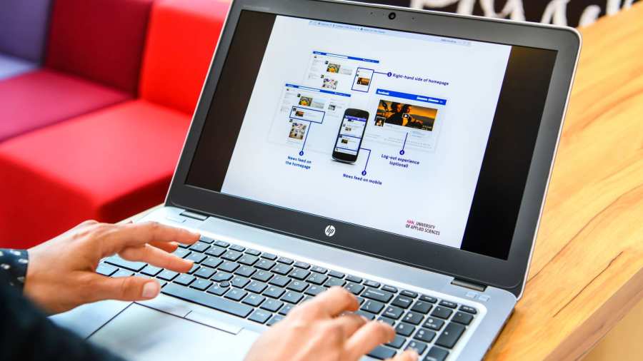 scherm van een laptop