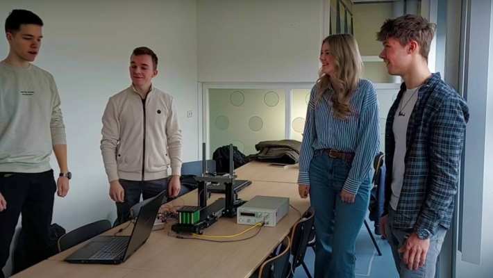 Studenten van de minor Machinebouw laten hun project zien