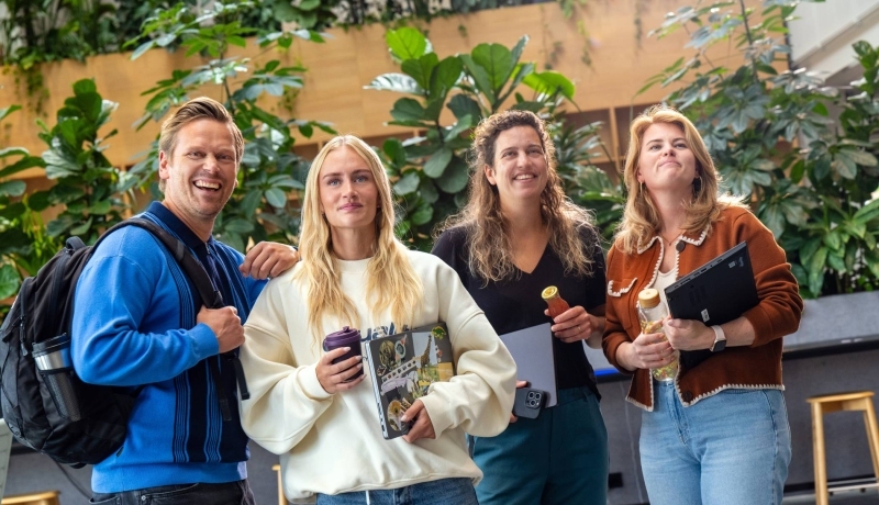 4 bezoekers op de Open Avond op de campus